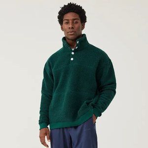 Outdoor Voices | MegaFleece Snap Up - Color: Emerald Green | Size: M